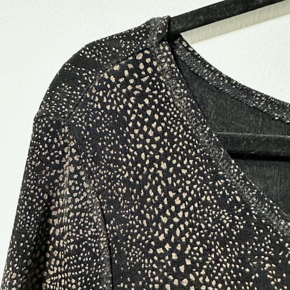 Vintage 90s Carole Little Black Patterned Short Sleeve Maxi Dress Women’s Size 4 - Picture 5 of 12